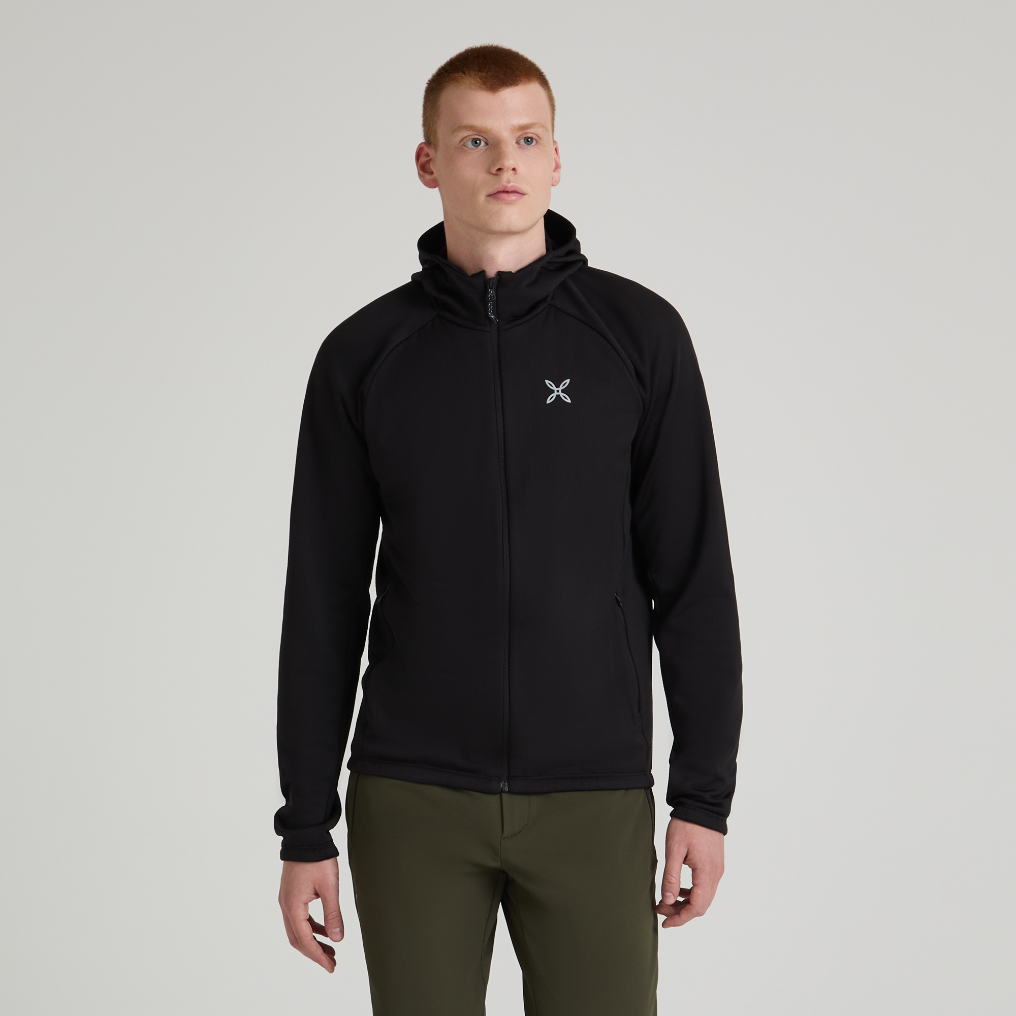 Pull Fadis Grid Hooded Homme Vibe Green