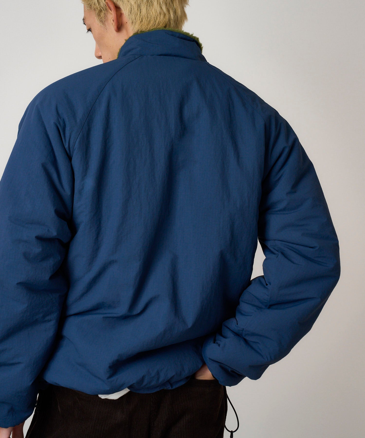 Veste Sherpa Homme Olive/Dusty Navy