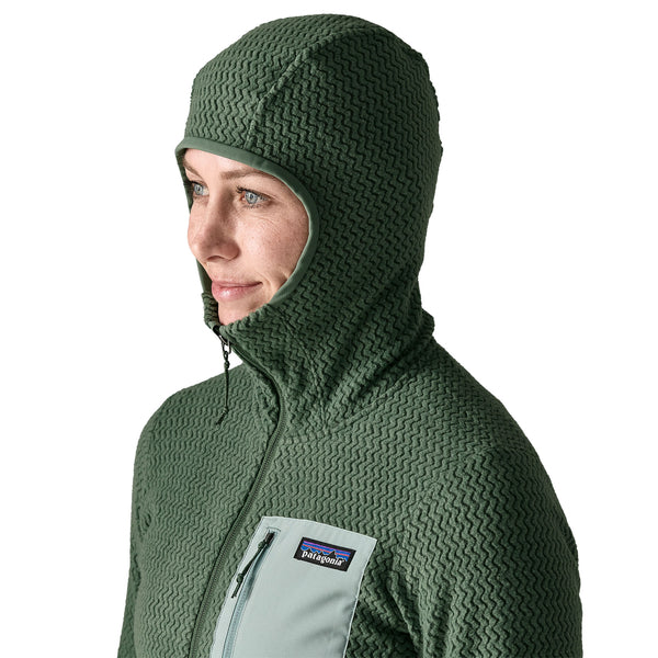 Maglia R1 Air Full-Zip Hoody Donna Canopy Green