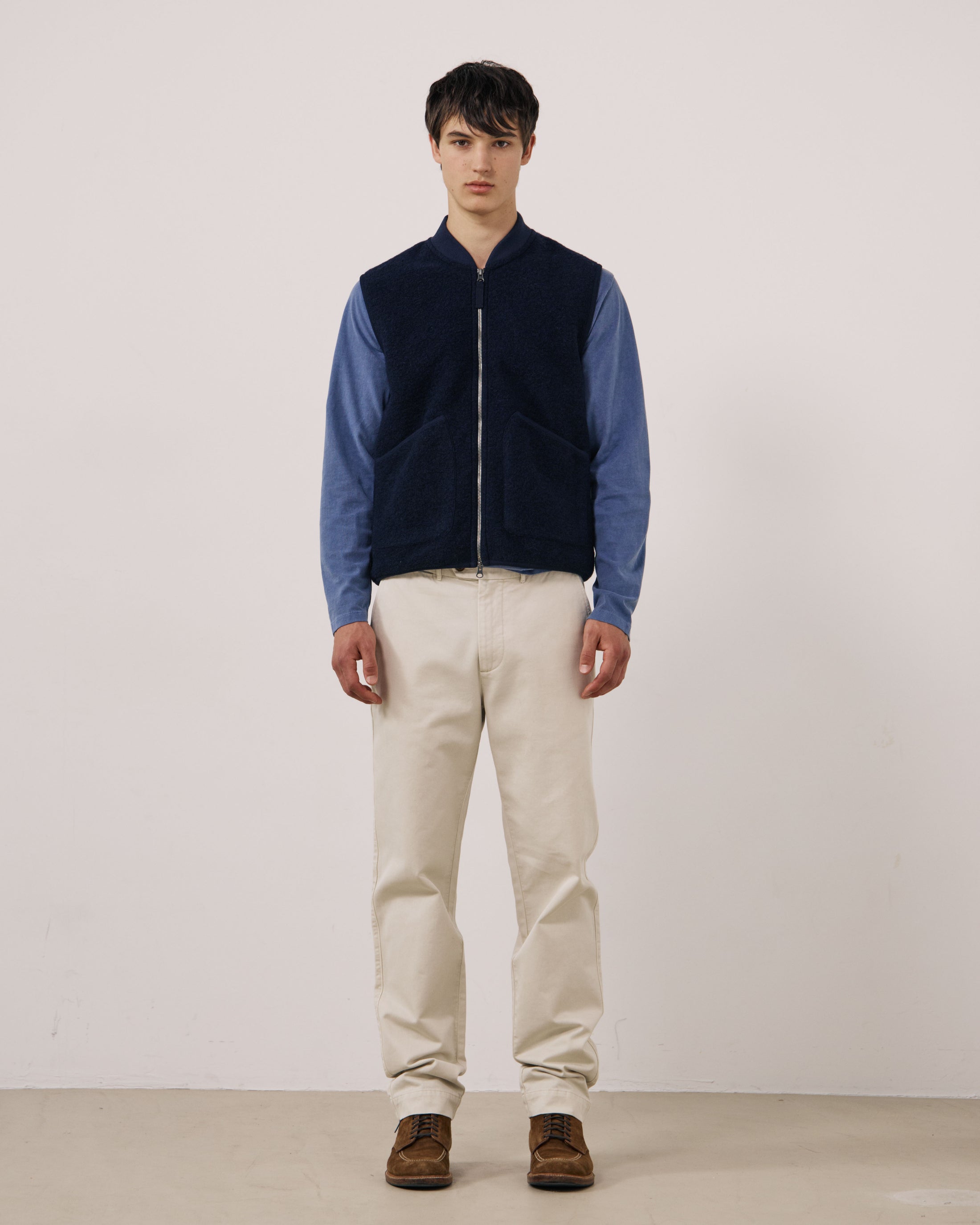 Gilet Boiled Uomo Navy