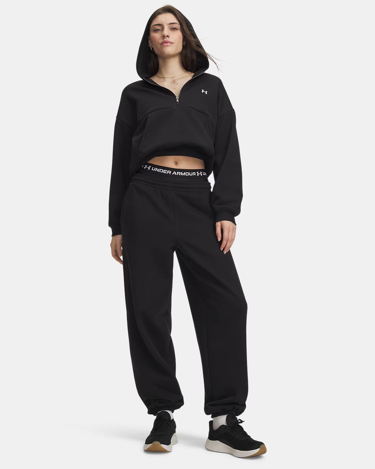 Pantaloni Icon Fleece Gym Donna Black