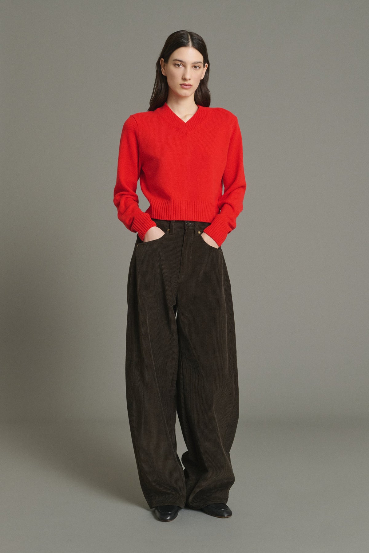 Pantaloni Gunther Donna Marron Fonce