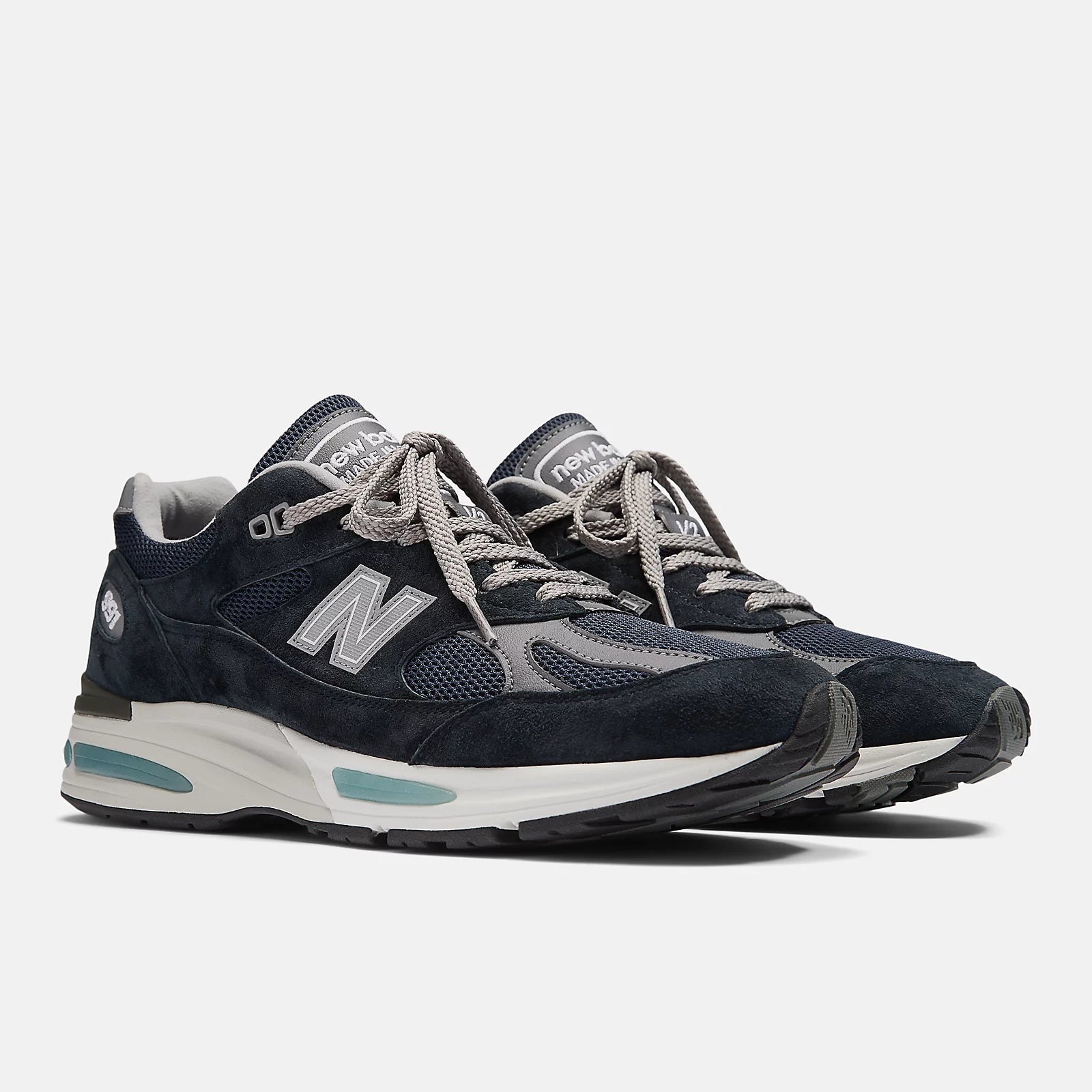 Men's 991v2 Shoes Dark Navy/Pearl
