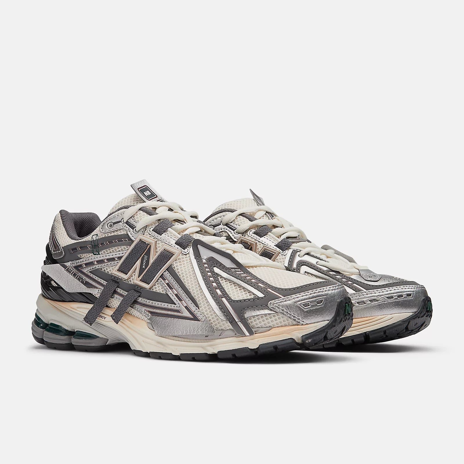 Mann 1906A Schuhe Silver Metallic/Castlerock