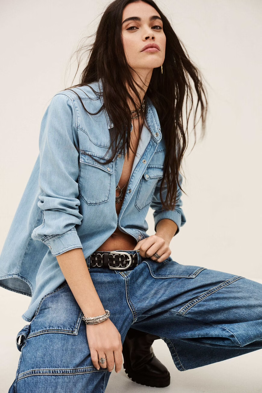 Camicia Adali Donna Light Used Blue