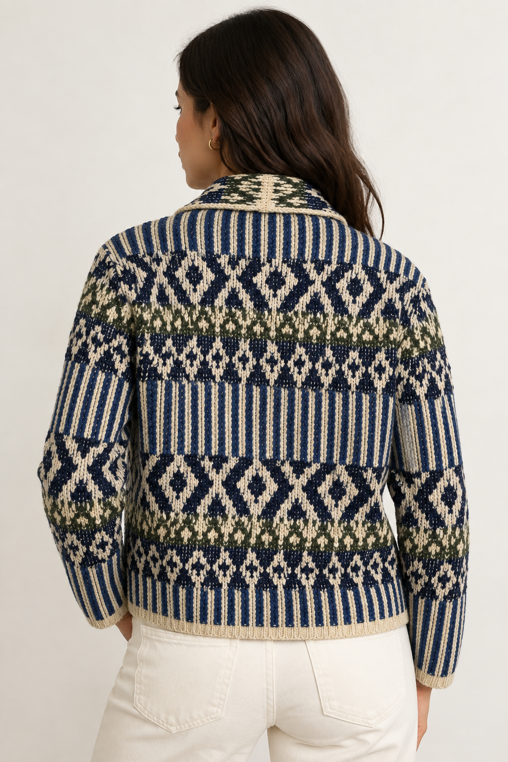 Maglia Folk 6 Donna Blue/Green