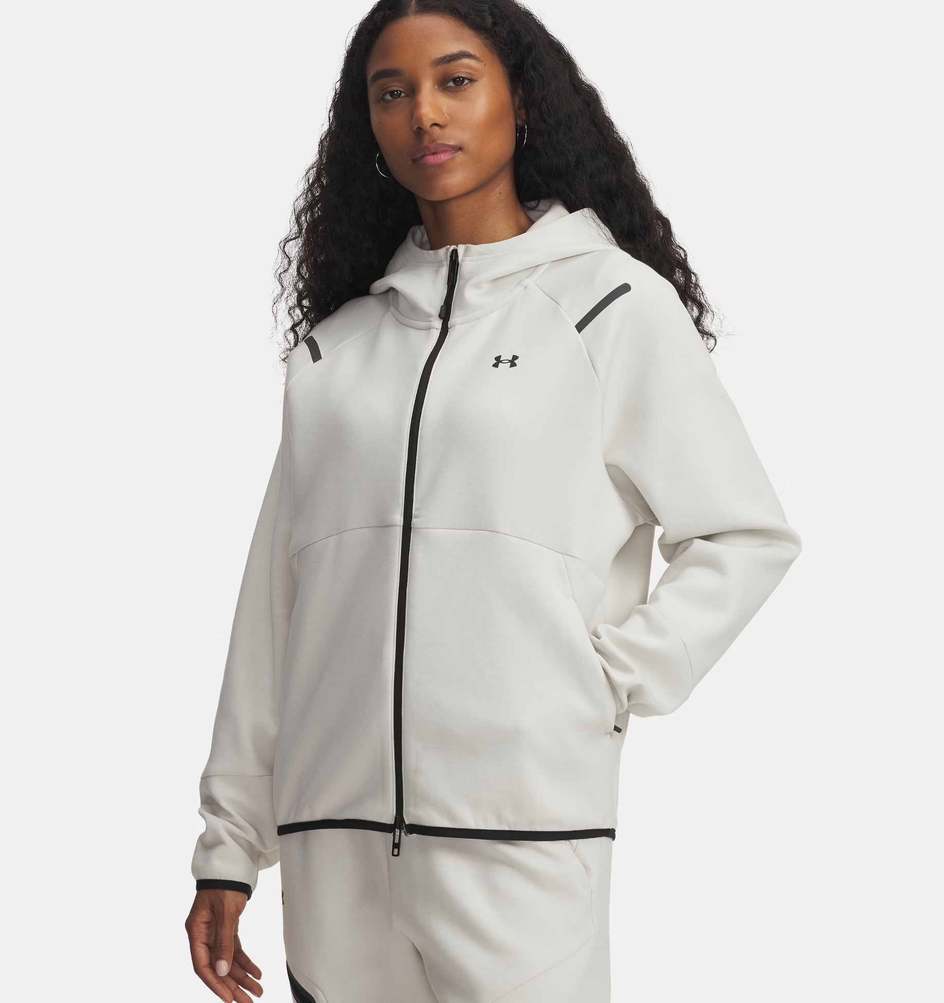 Women's Unstoppable Fleece Sweater Summit White/Black