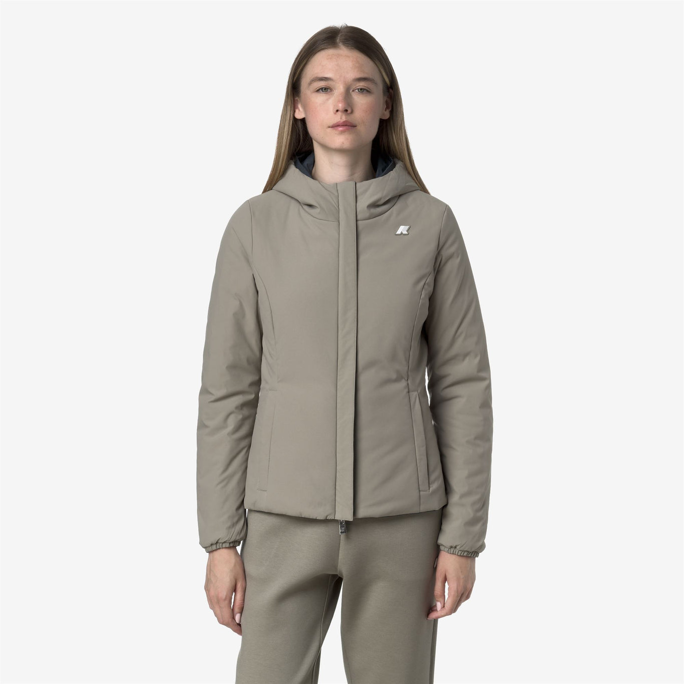 Chaqueta Lily Warm Reversible Mujer Blue Airforce/Green Oak