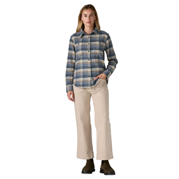 Frau Fjord Flannel Hemd River Plaid/Barnacle Blue