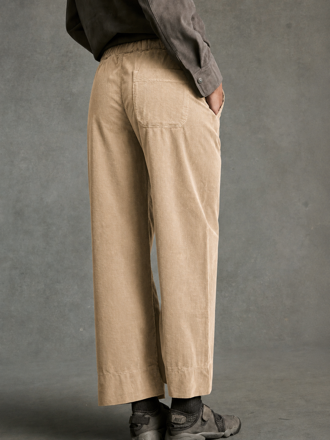 Frau Jimmy Velours Hose Latte