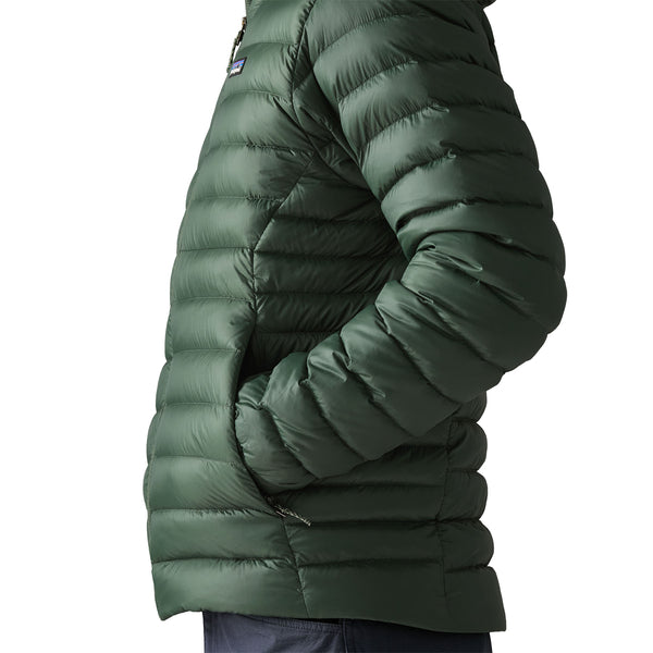 Giacca Down Sweater Hoody Uomo Treeline Green