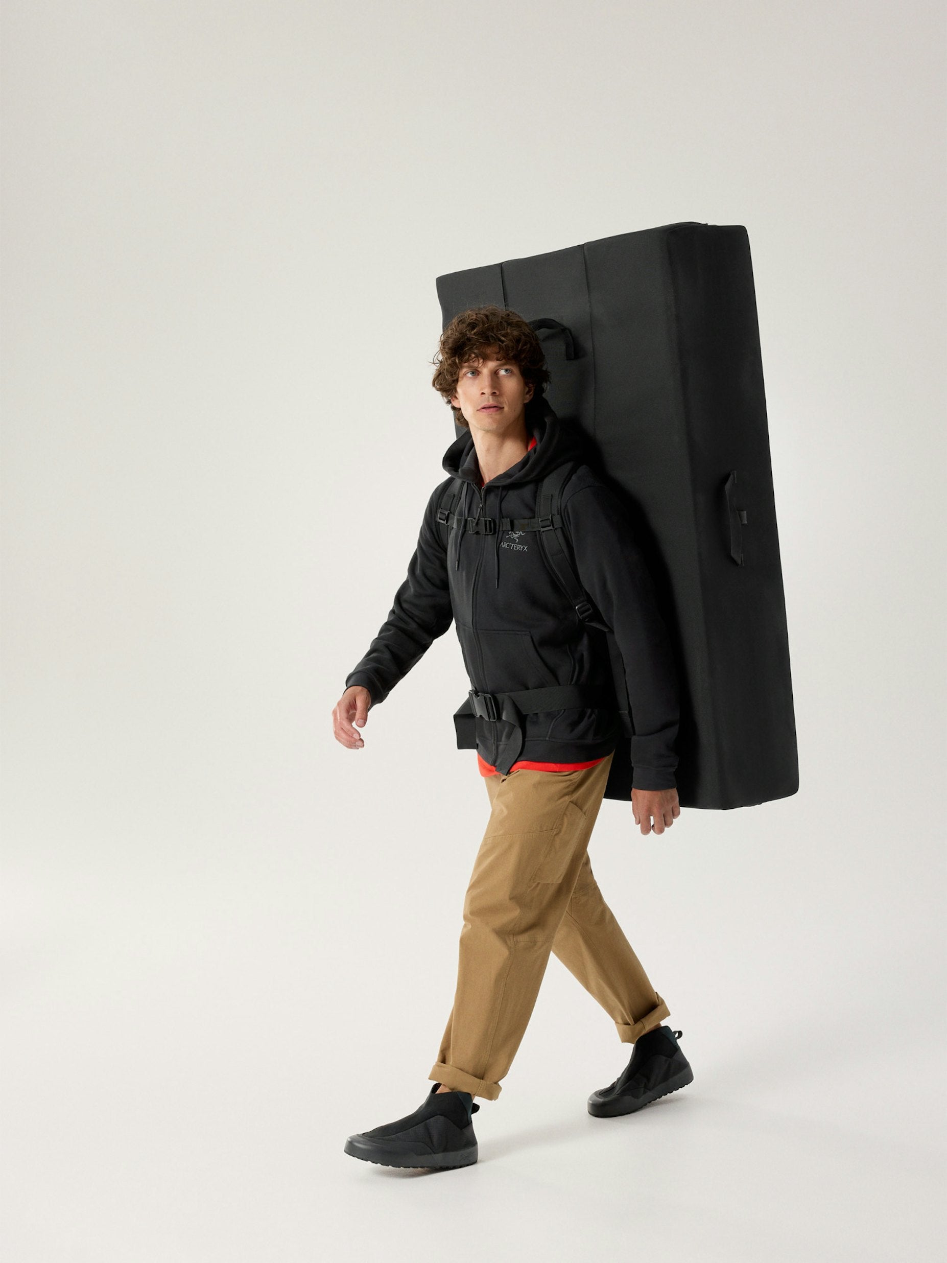 Maglia Emblem Fleece Full Zip Uomo Black