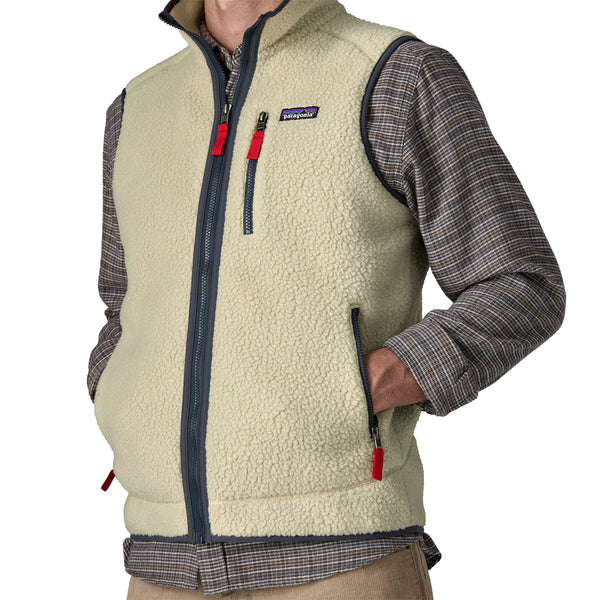 Mann Retro Pile Weste Pelican/Smolder Blue