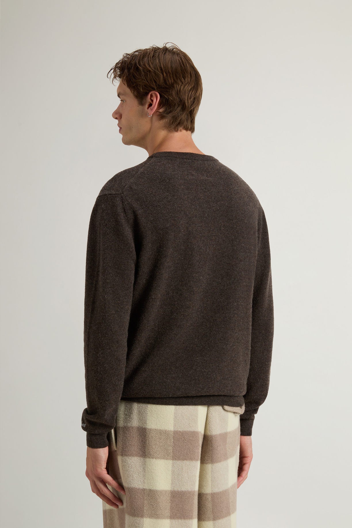 Men's Lambswool Crewneck Sweater Falcon