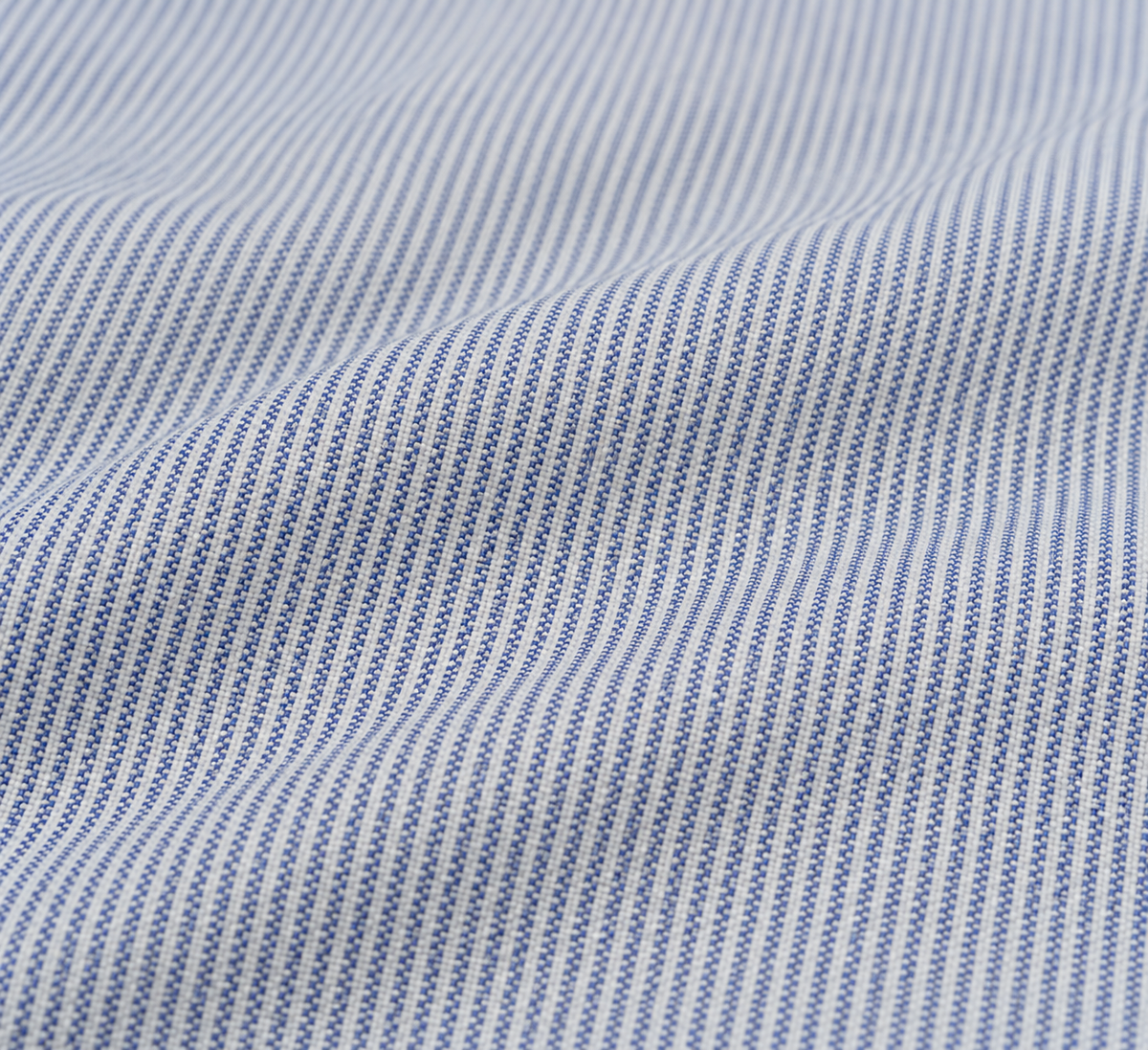 Mann Bradfort Stripe Hemd Powder Blue/White