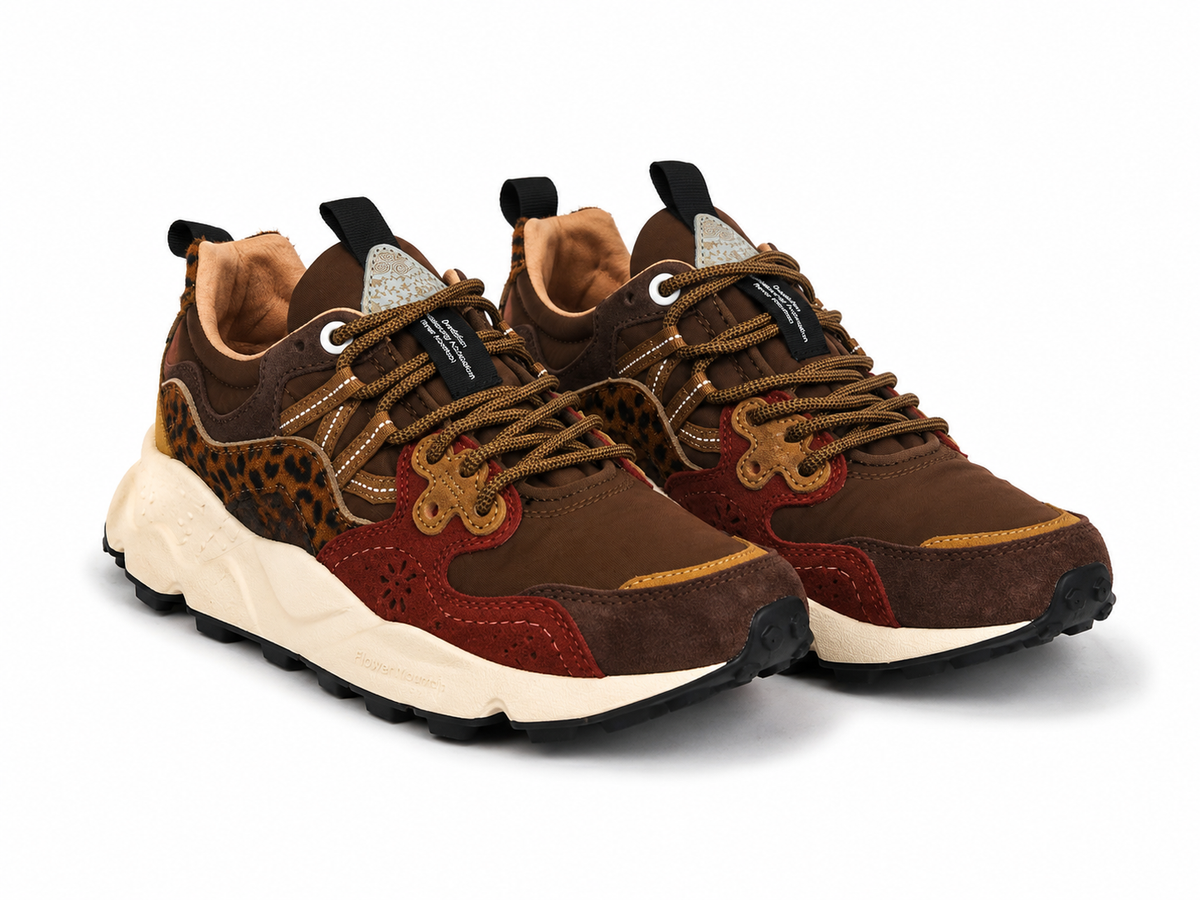 Scarpe Yamano 3 Pony Hair Donna Brown/Bordeaux