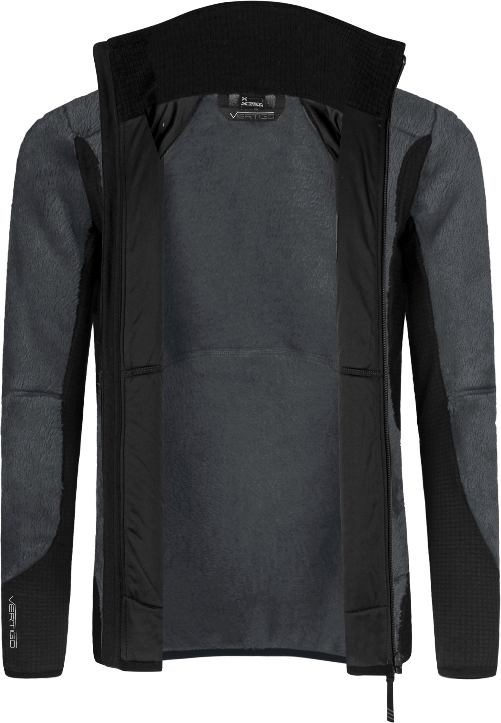 Maglia Nordic Fleece Uomo Antracite/Rosso