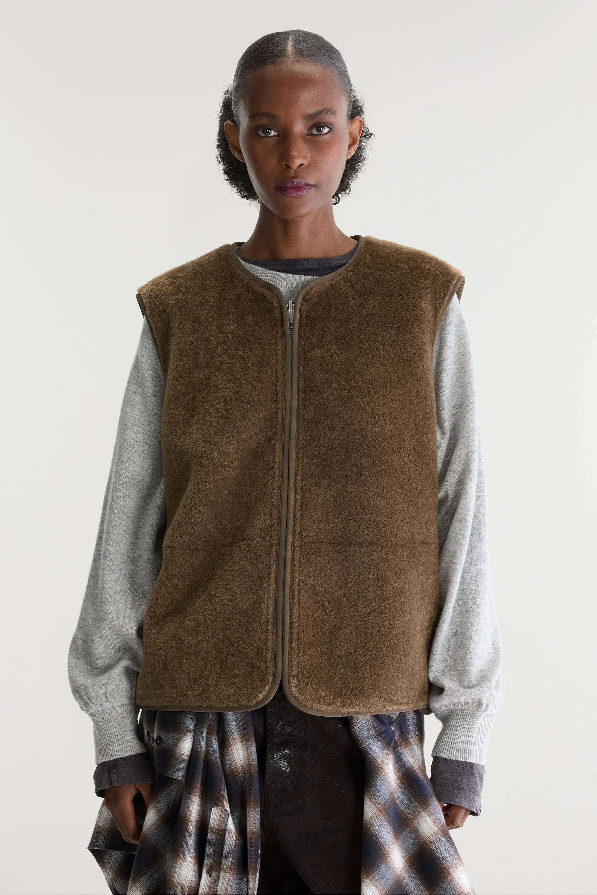 Gilet Elinor Donna Mocca