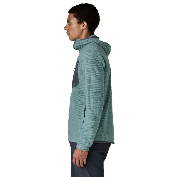 Men's R1 Air Full-Zip Hoody Sweater Blue Sage
