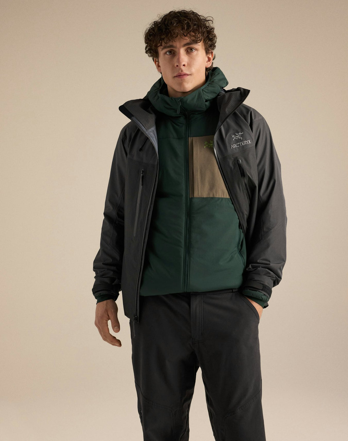 Giacca Proton Hoody Uomo Dark Jade/Mongoose