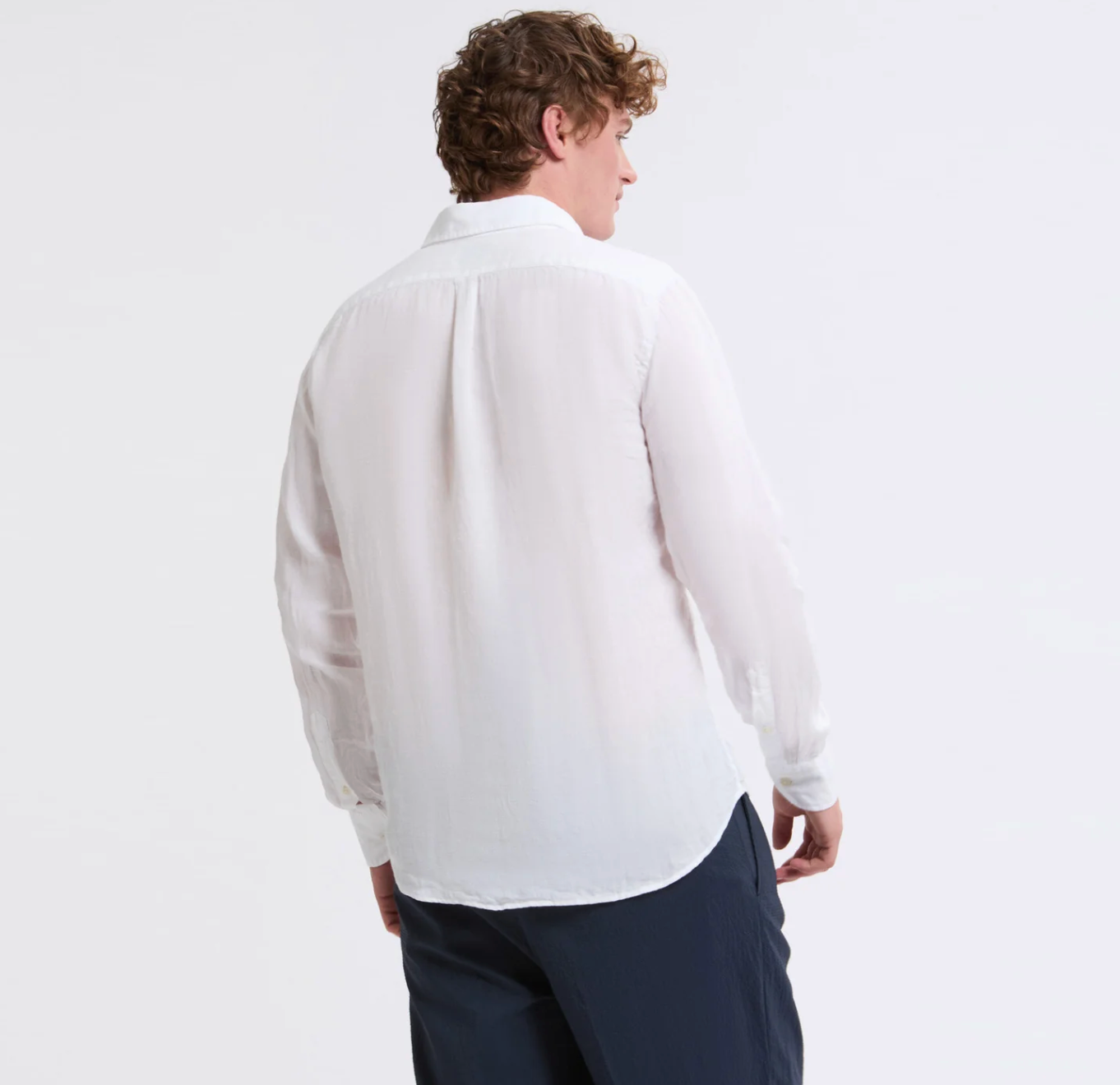 Camicia Bradford Linen Uomo Bianca
