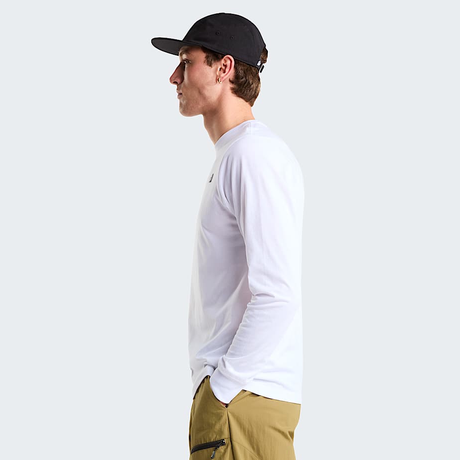 Mann Evolution Simple Dome Regular Langarm T-shirt White