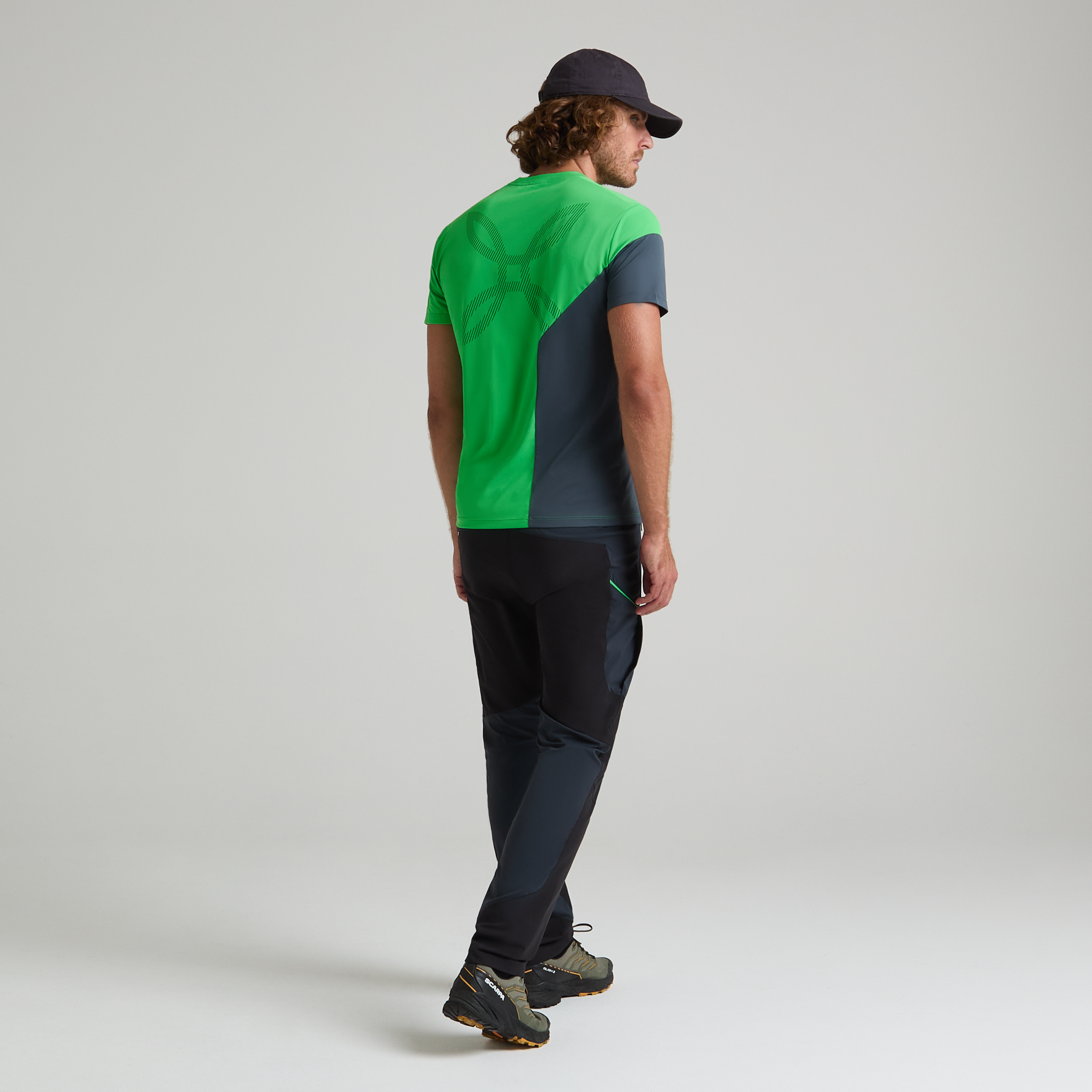 Camiseta Mix-Up Hombre Vibe Green/Piombo