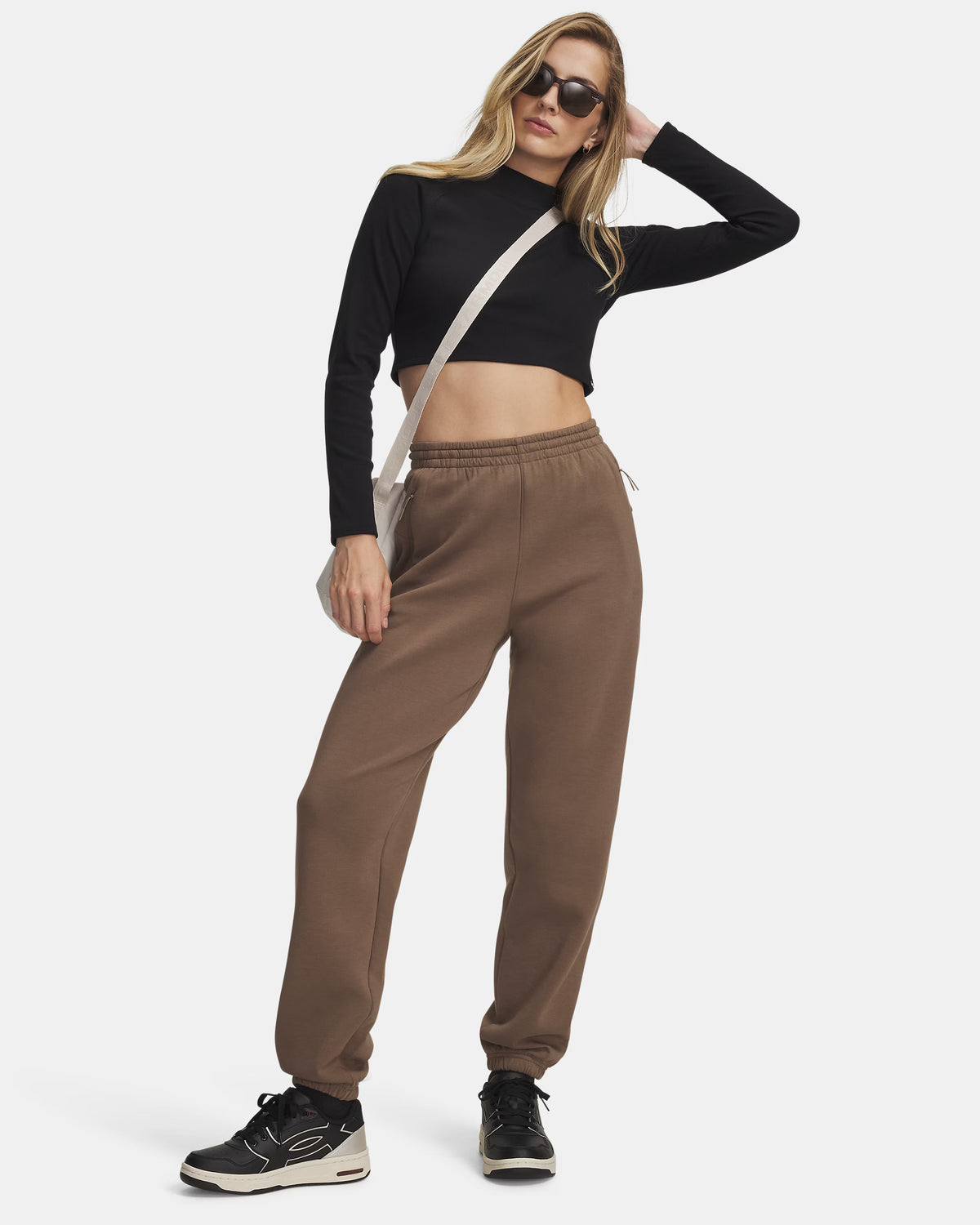Frau Unstoppable Fleece Gym Hose Desert Taupe