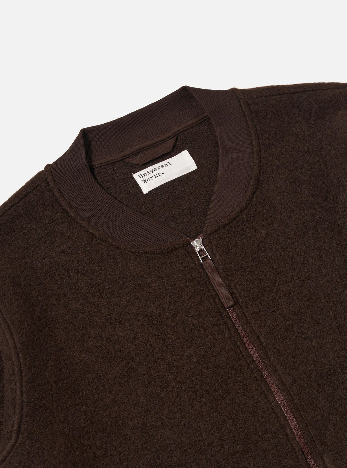 Giacca Zip Bomber Uomo Brown