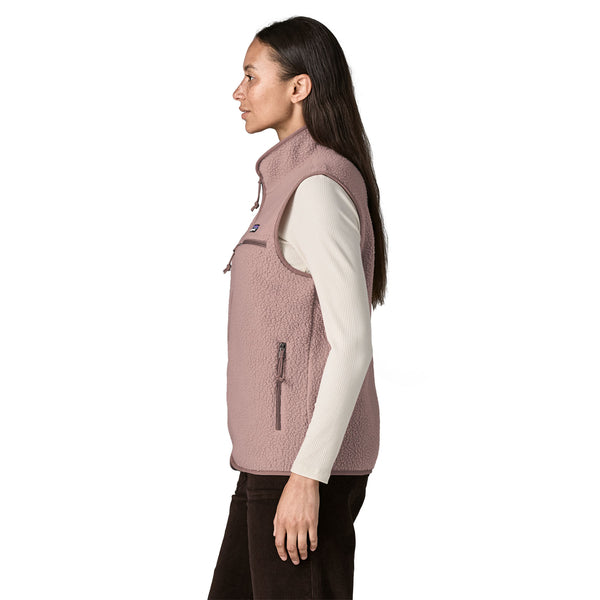 Gilet Retro Pile Donna Stingray Mauve