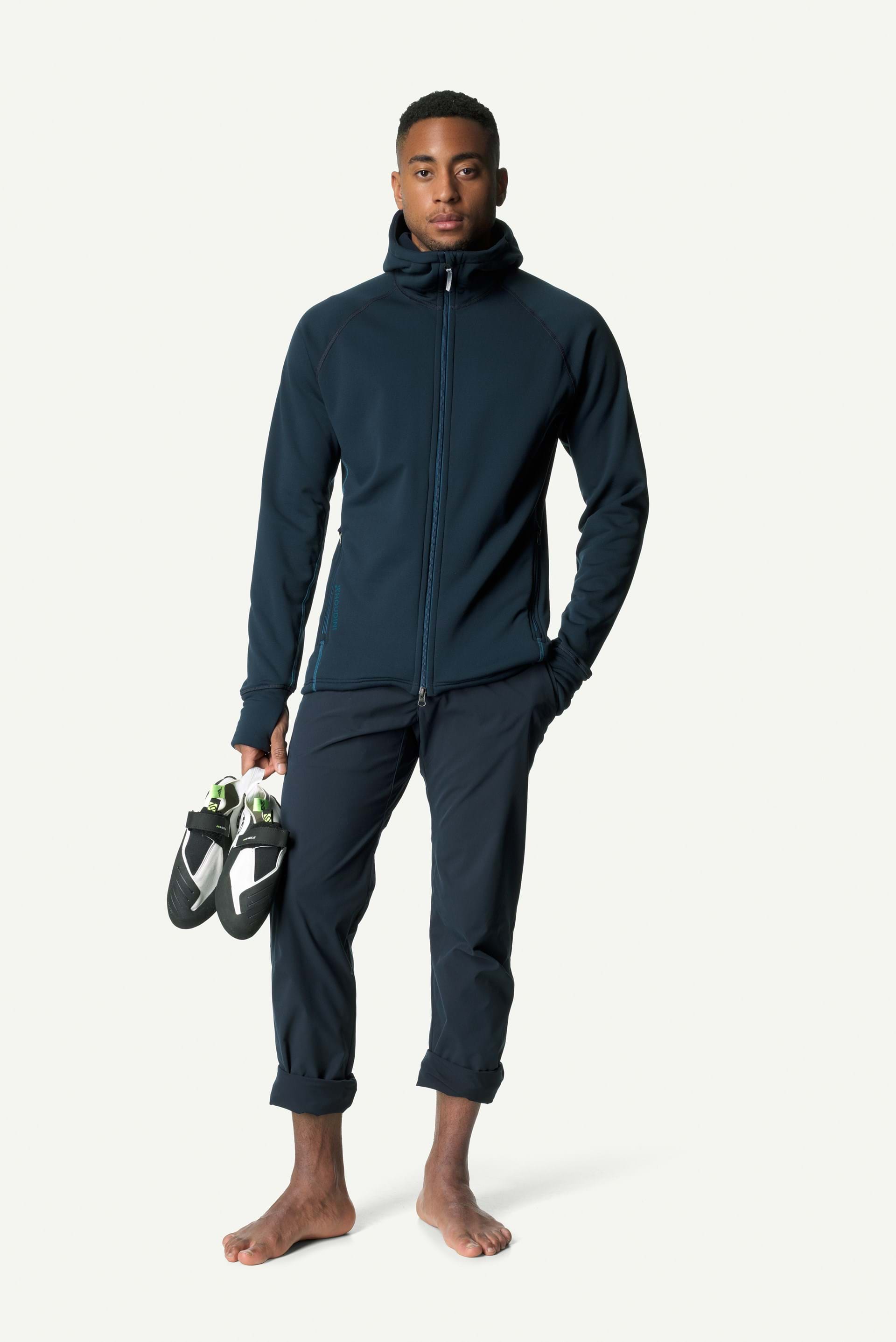 Mann Power Houdi Pullover Blue Illusion