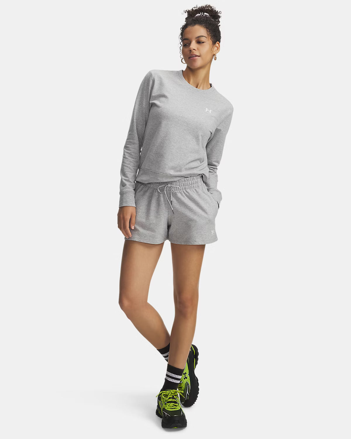 Frau Sport Terry Shorts Mod Gray Light Heathe