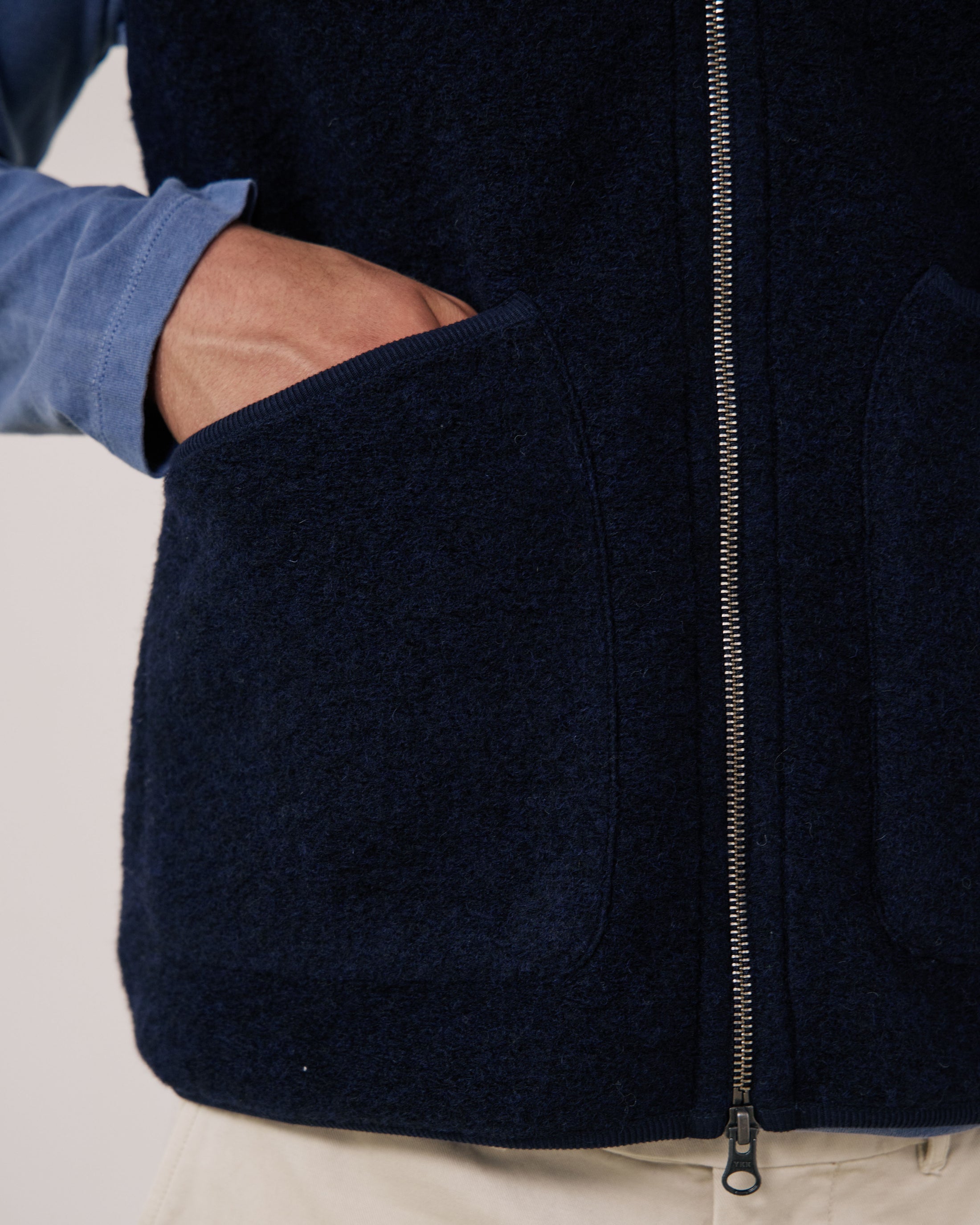 Gilet Boiled Uomo Navy
