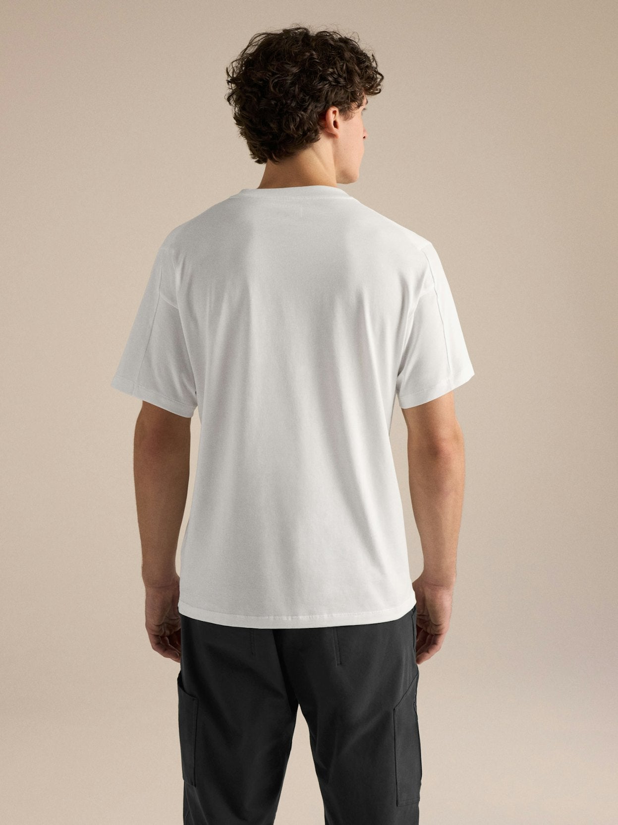 Camiseta Kragg SL Cotton Hombre White Light