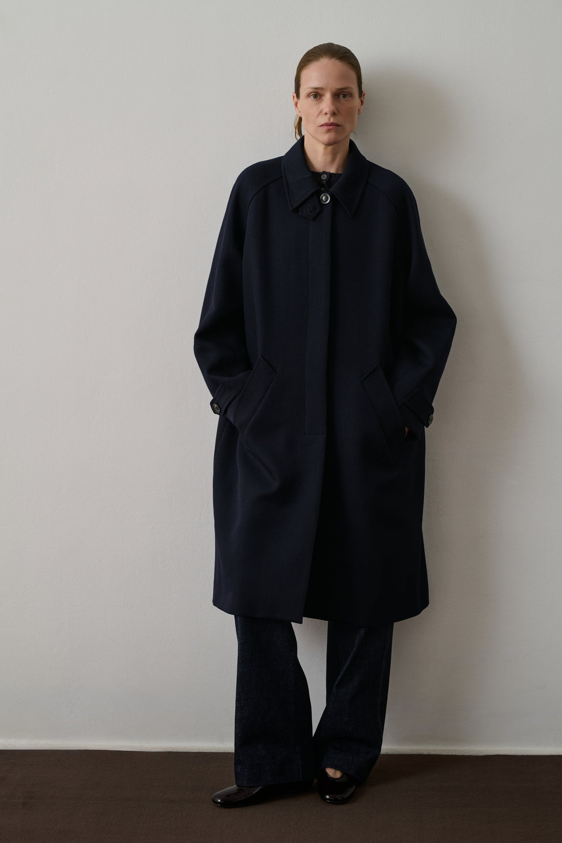 Frau Franklin Mantel Navy