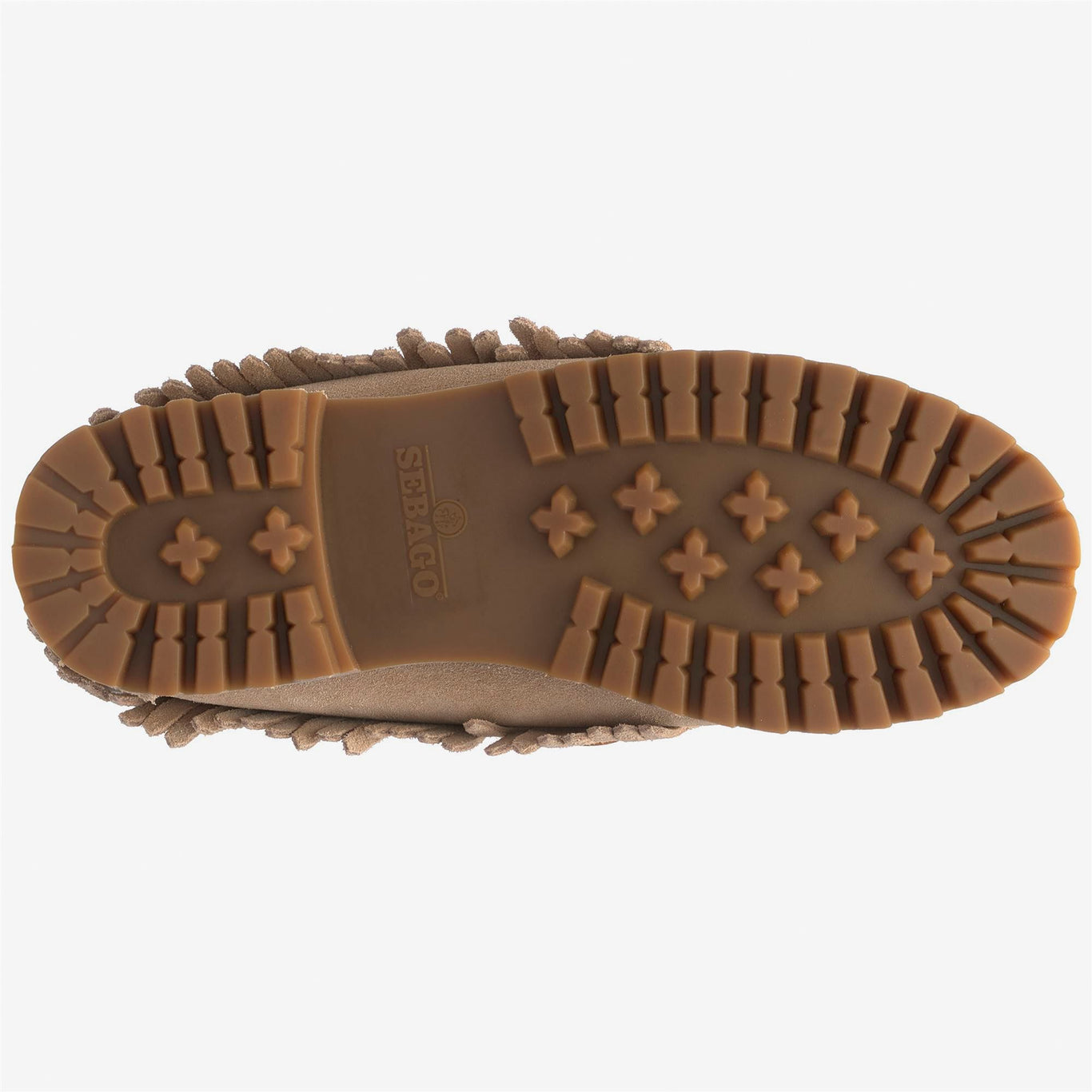 Scarpe Ranger Suede Fringe Donna Beige Camel - Immagine ambientata