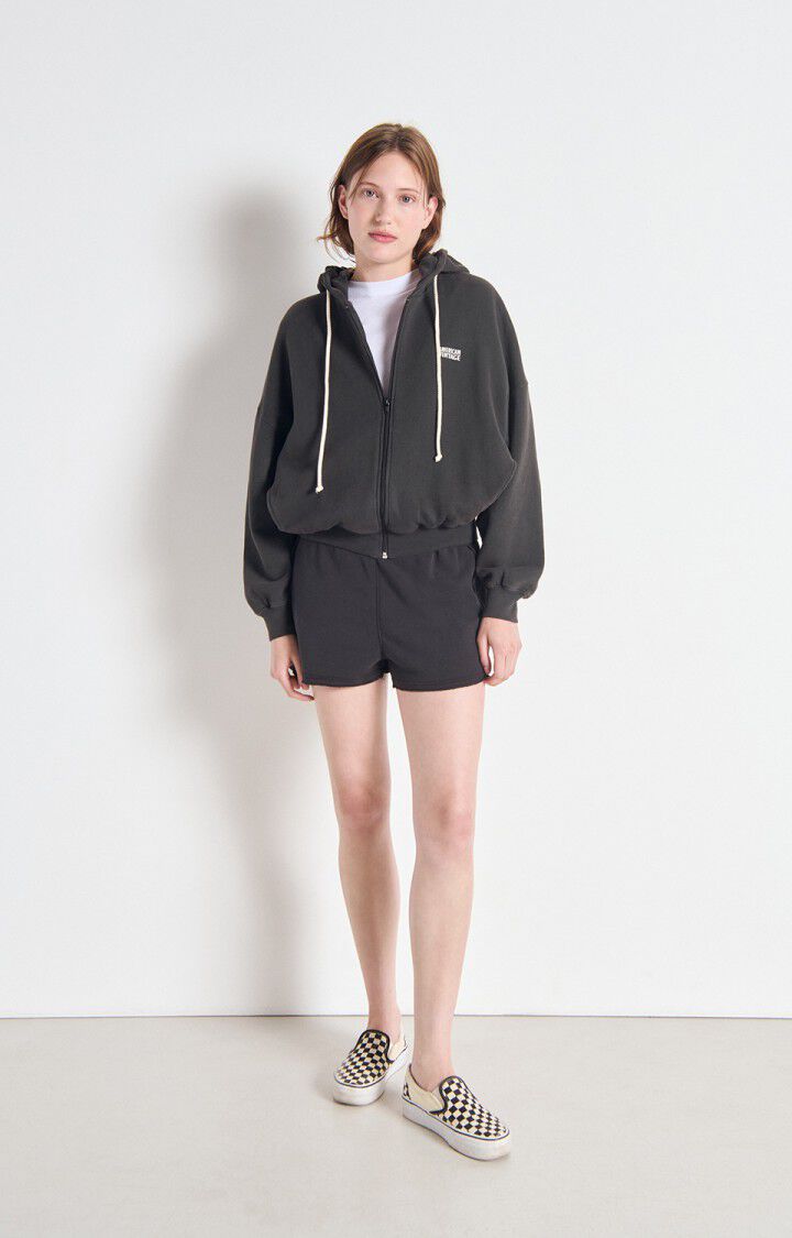 Maglia Izubird Zip Donna Reglisse