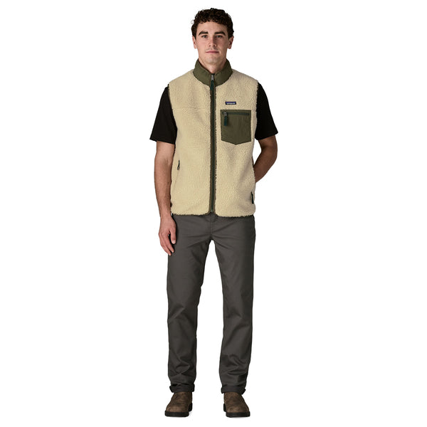 Gilet Classic Retro-X Fleece Uomo Dark Natural/Basin Green