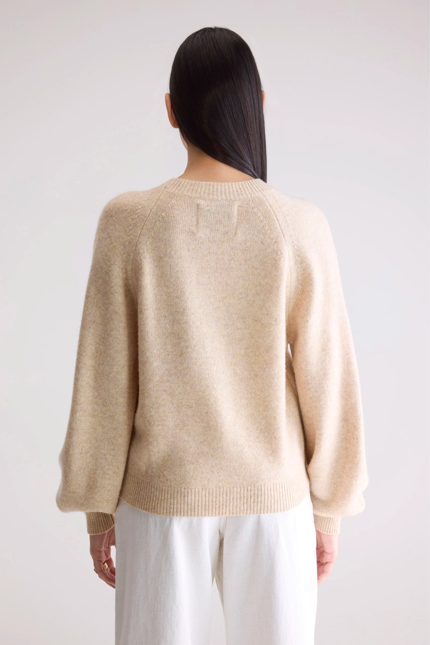 Maglia Ameka Donna Beige Melange