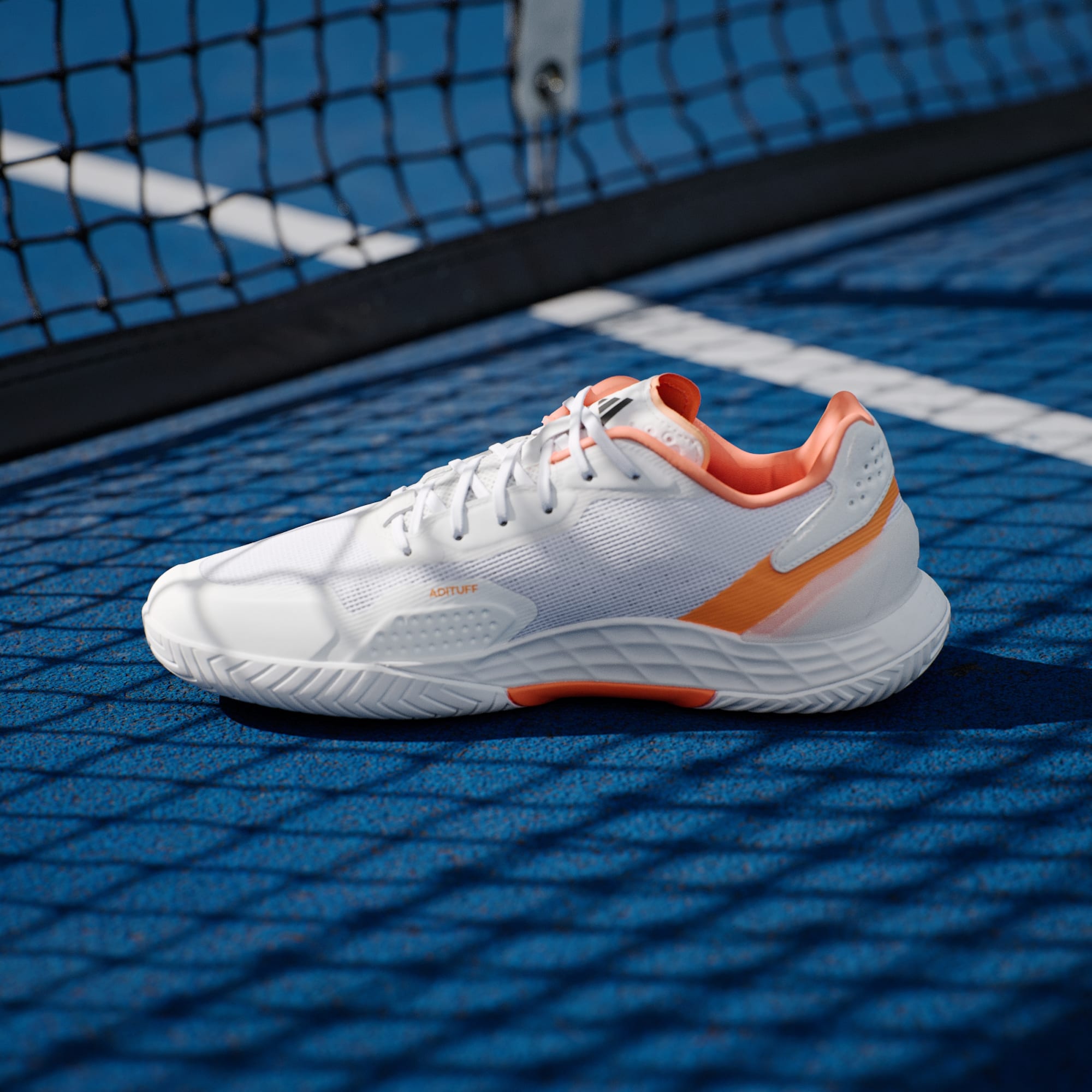 Zapatos de tenis Defiant Speed 2 Hombre Cloud White/Core Black/Lucid Orange