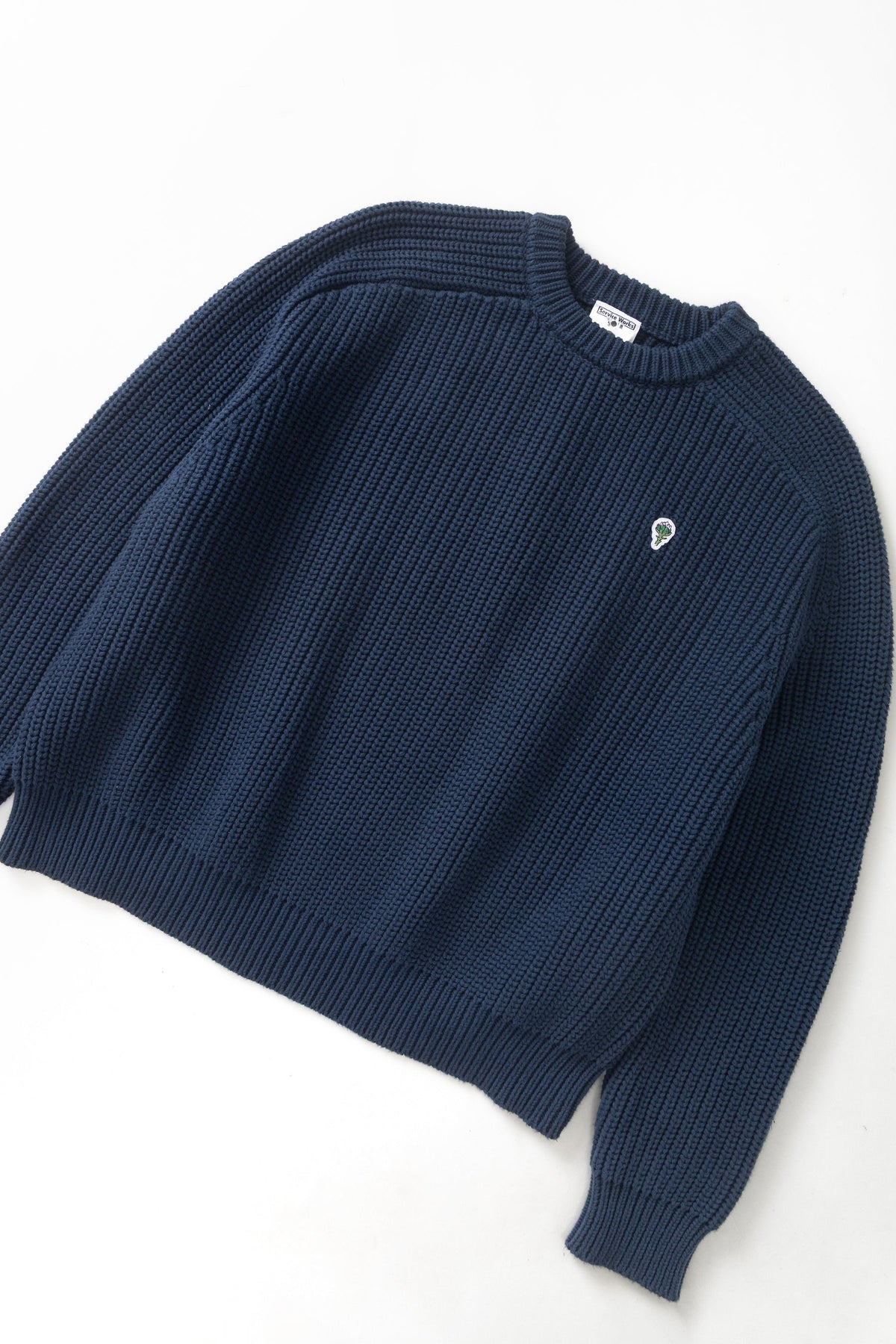 Mann Artichoke Chunky Pullover Dark Navy
