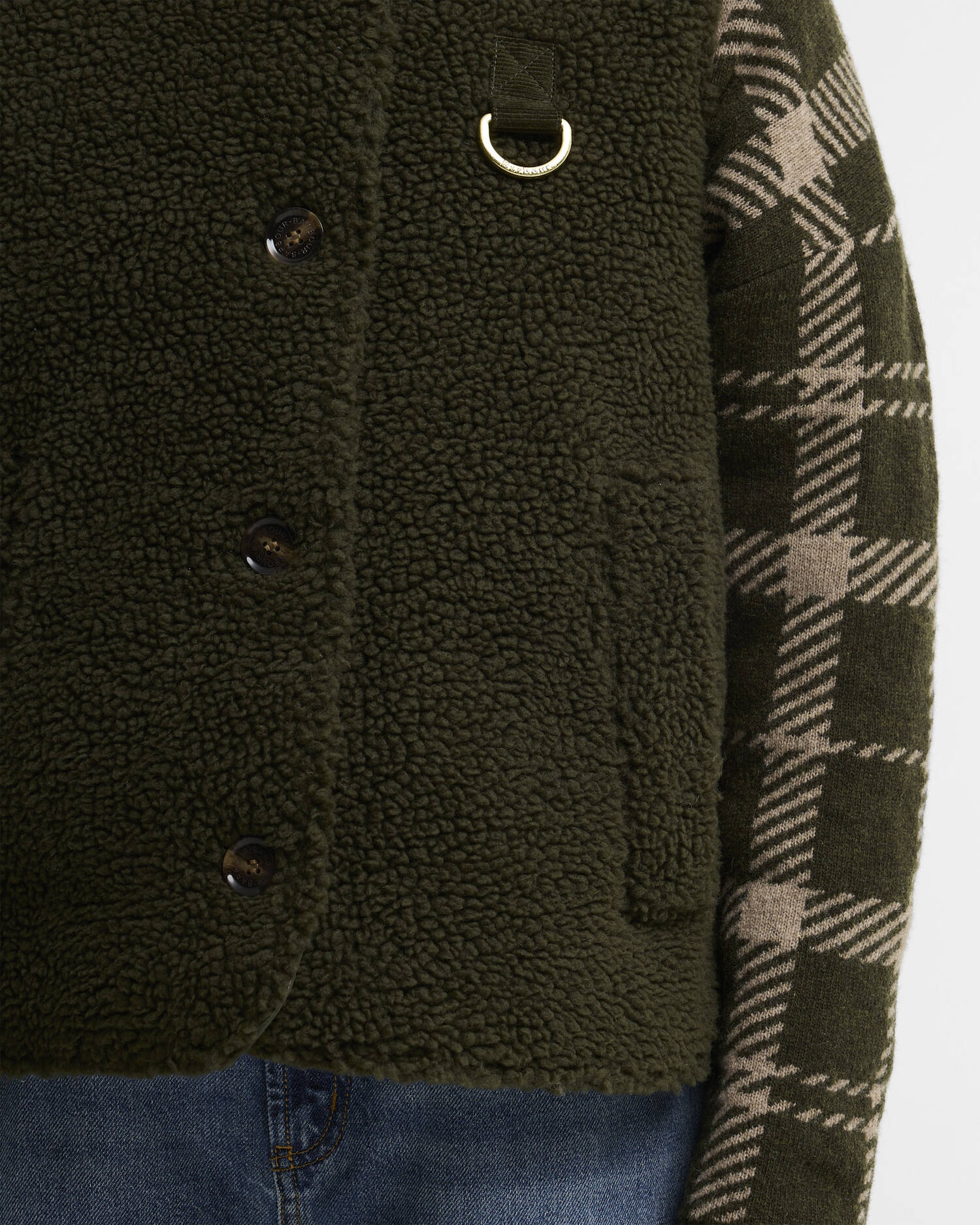 Frau Bowes Fleece Weste Olive