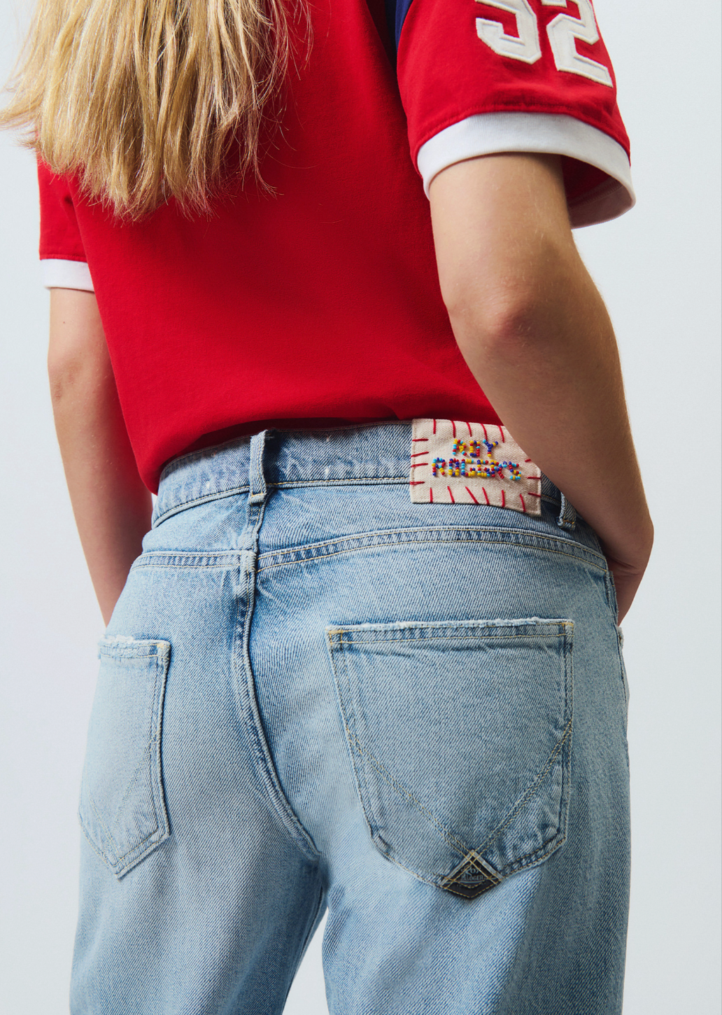 Pantaloni New Oscar Old Glory Donna La Finca Demin