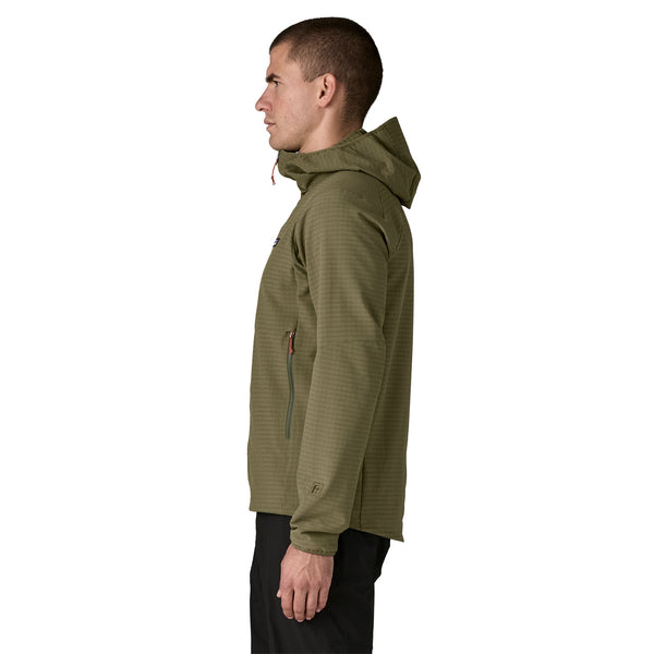 Chaqueta R1 TechFace Hoody Hombre Basin Green