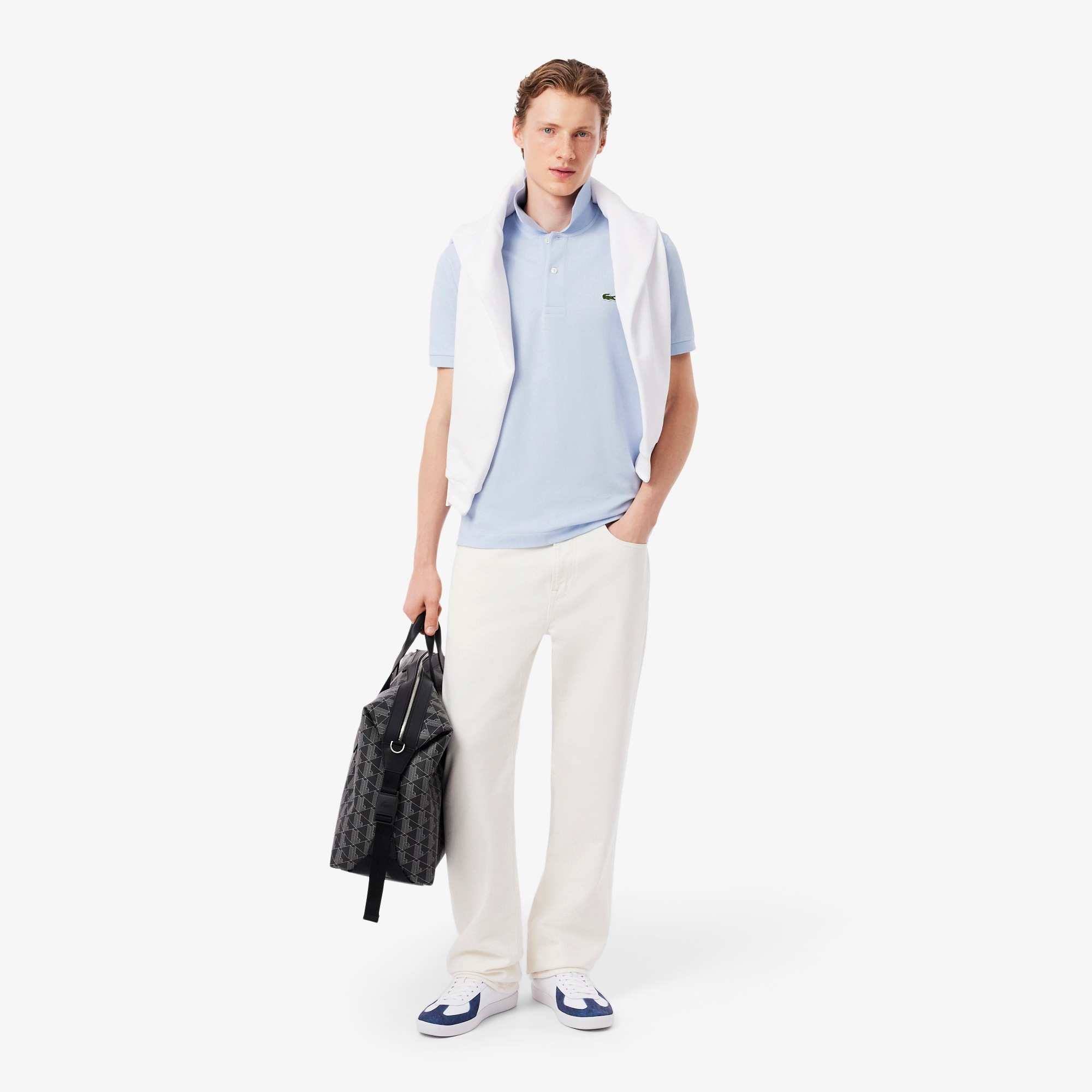 Polo Classic Fit Uomo Blue Cloud