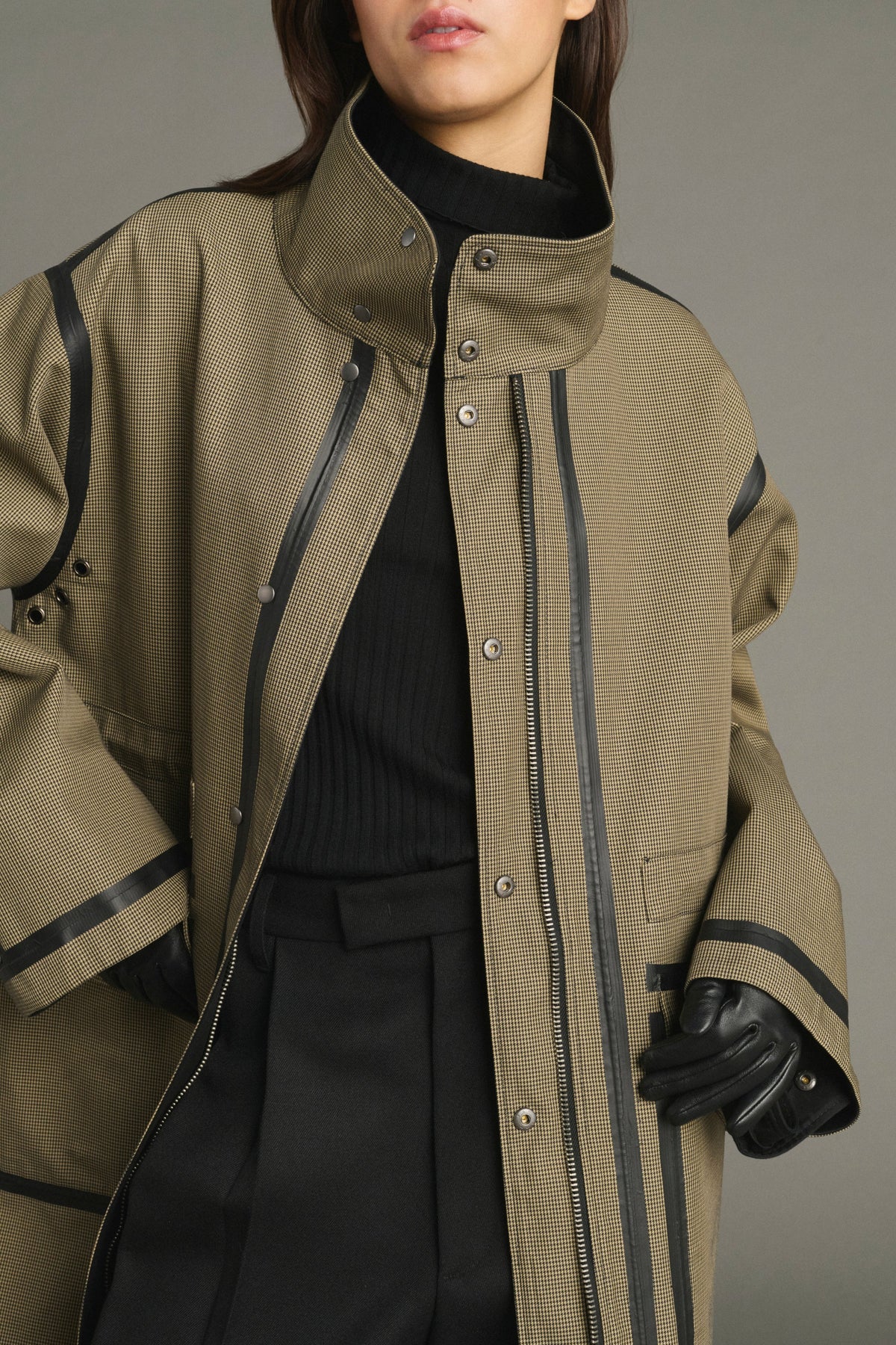 Giacca Luce Donna Noir/Beige
