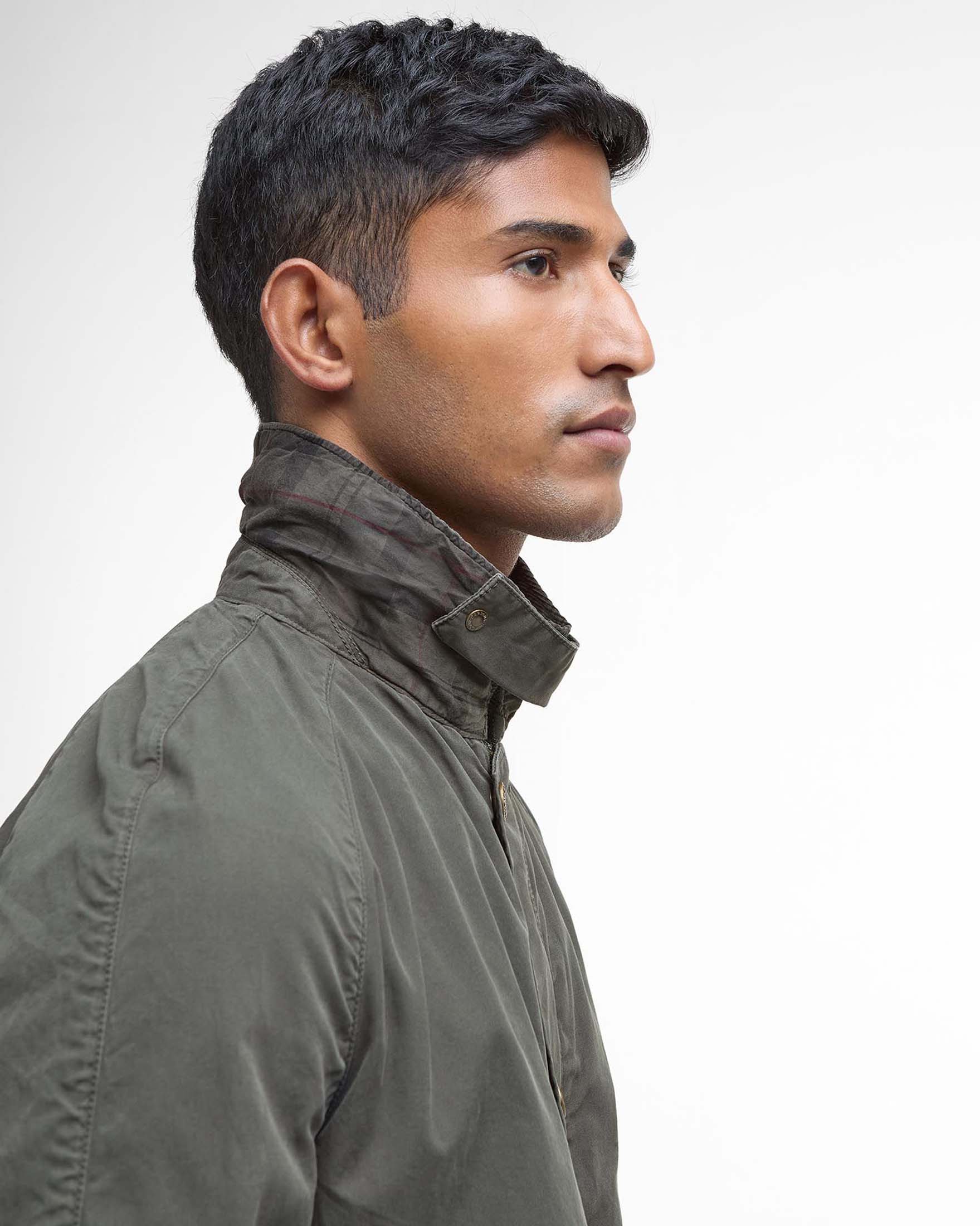 Giacca Traker Casual Uomo Olive