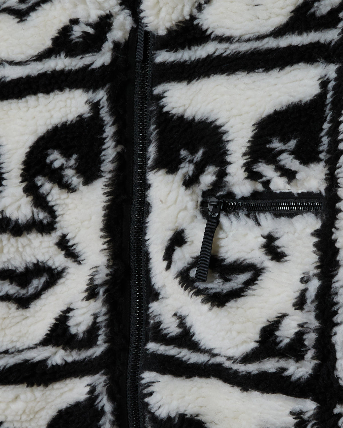 Giacca Repeated Icon Sherpa Uomo Black Milti