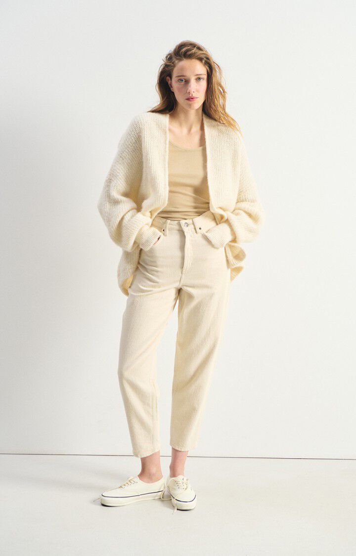 Cardigan East Femme Nacre