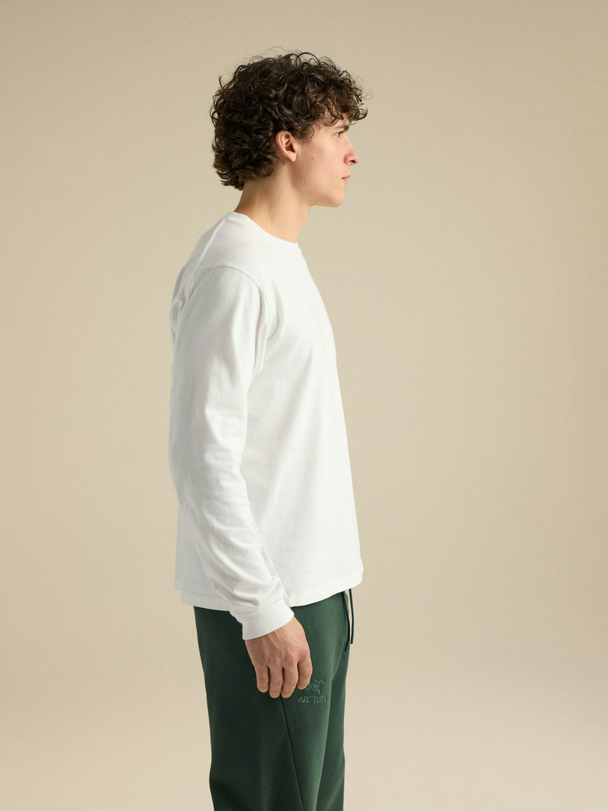 T-shirt Kragg Cotton Uomo White Light/Larch